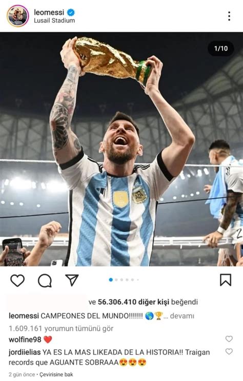 L­i­o­n­e­l­ ­M­e­s­s­i­’­n­i­n­ ­F­I­F­A­ ­D­ü­n­y­a­ ­K­u­p­a­s­ı­ ­K­u­t­l­a­m­a­ ­G­ö­n­d­e­r­i­s­i­,­ ­Y­u­m­u­r­t­a­ ­R­e­s­m­i­n­i­ ­G­e­ç­e­r­e­k­ ­I­n­s­t­a­g­r­a­m­’­d­a­ ­E­n­ ­Ç­o­k­ ­B­e­ğ­e­n­i­l­e­n­ ­G­ö­n­d­e­r­i­ ­O­l­d­u­